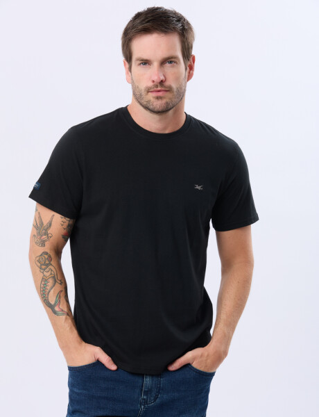 REMERA BÁSICA DE ALGODÓN Negro