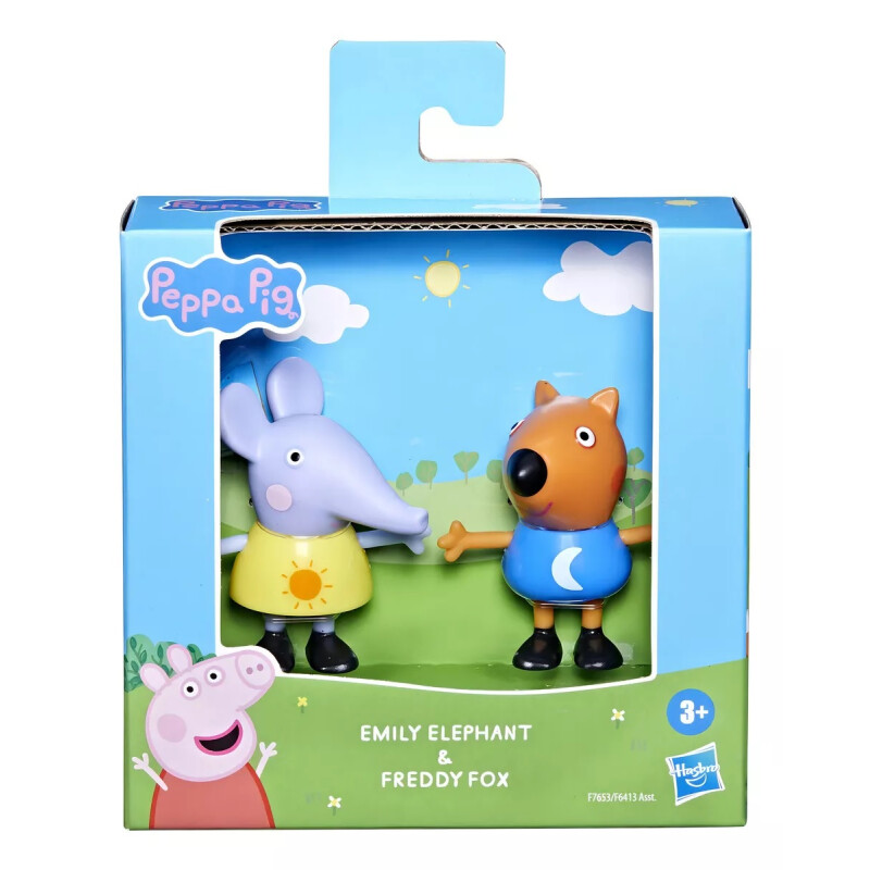 Peppa Pig Pack 2 Figuras Emily Elefante y Freddy Fox Peppa Pig Pack 2 Figuras Emily Elefante y Freddy Fox