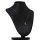 Conjunto de cadena y dije en oro 18k , zafiro y brillantes Conjunto de cadena y dije en oro 18k , zafiro y brillantes
