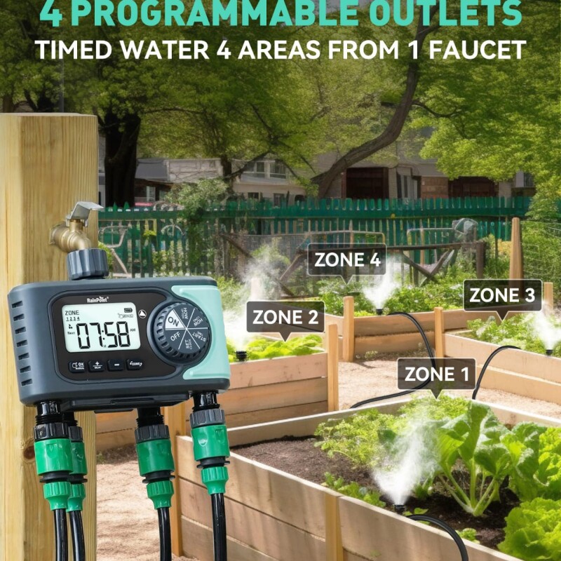 Programador canilla 4 zonas RainPoint Programador canilla 4 zonas RainPoint