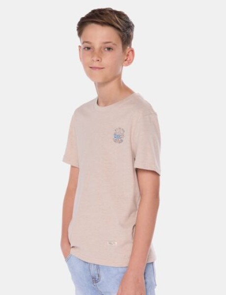 REMERA ESTAMPADA Beige