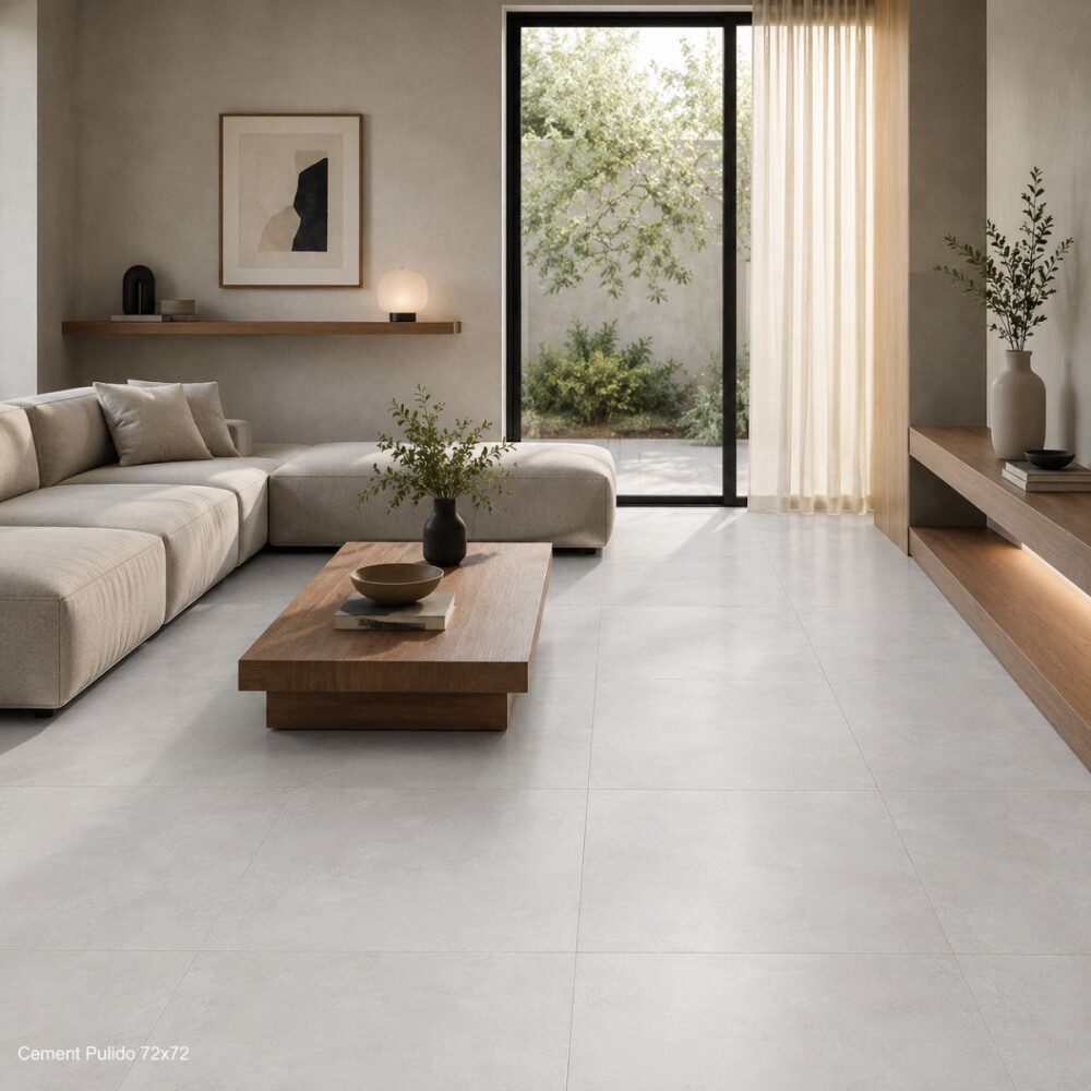 Cerámica para piso y pared Cement Light 72x72cm Pulido brillante y rectificado Cerámica Para Piso Y Pared Cement Light 72x72cm Pulido Brillante Y Rectificado