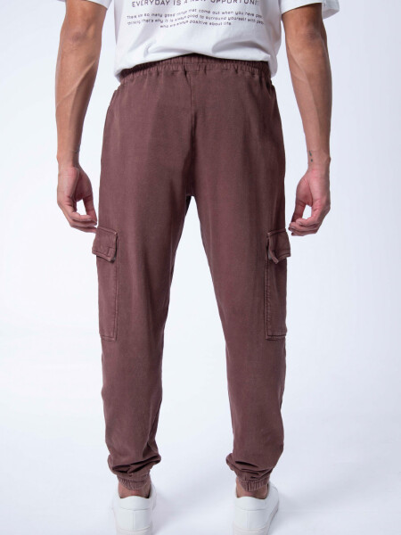 Pantalón Deportivo Cargo Marrón