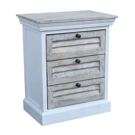 MESA DE LUZ 3C MADERA BLANCO EZIO