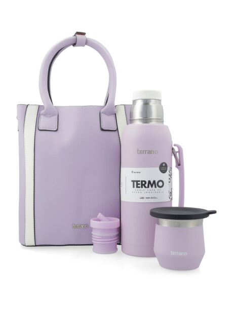 Kit Termo 1LT + Matera De Mano Lila Kit Termo 1LT + Matera De Mano Lila