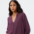BLUSA FEM ROXO ESCURO