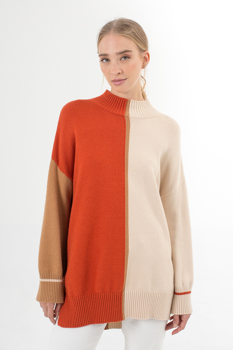 Sweater Ludo Long - Naranja 