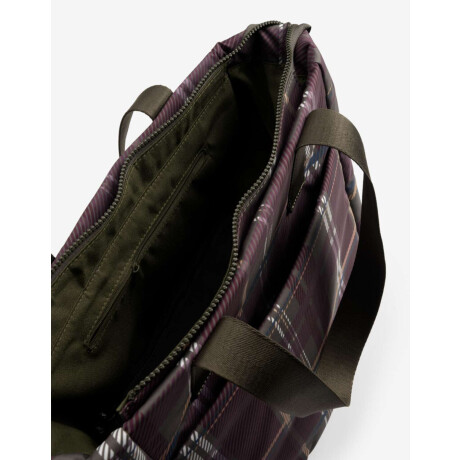 Cartera Shopper Con Doble Asa De Hombro Estampado Escoces