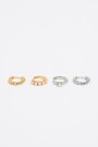 SET 4 PENDIENTES ARO Oro
