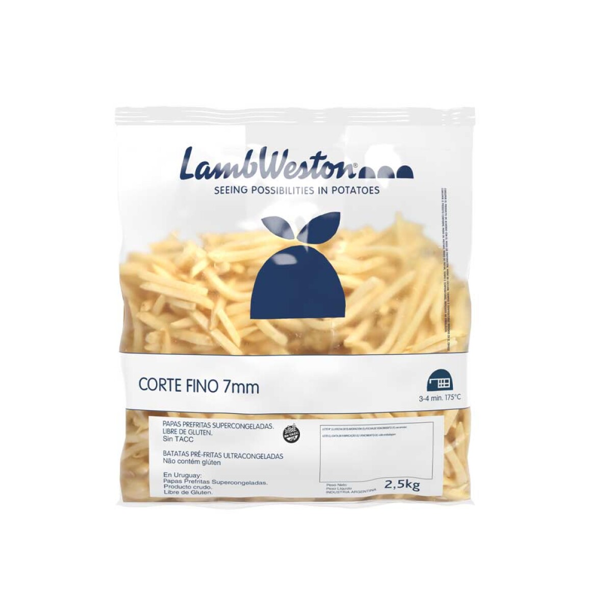 Papa Corte Fino Lamb Weston 2.5 Kg 
