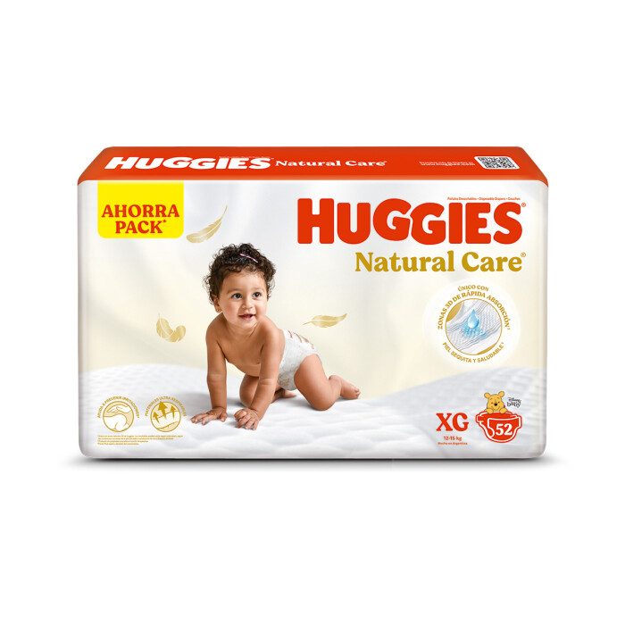 HUGGIES NAT CARE SUPREME XG 52 UN única