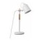 Pack X 2 Lampara Escritorio Portátil Nórdica Metal Y Madera Blanco