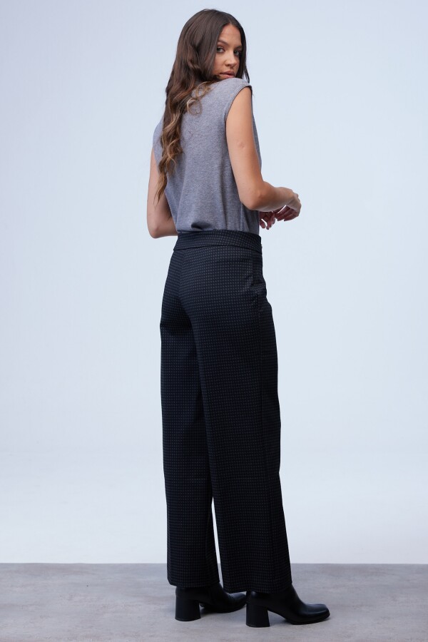 Pantalon Wide Leg Gales NEGRO/GRIS