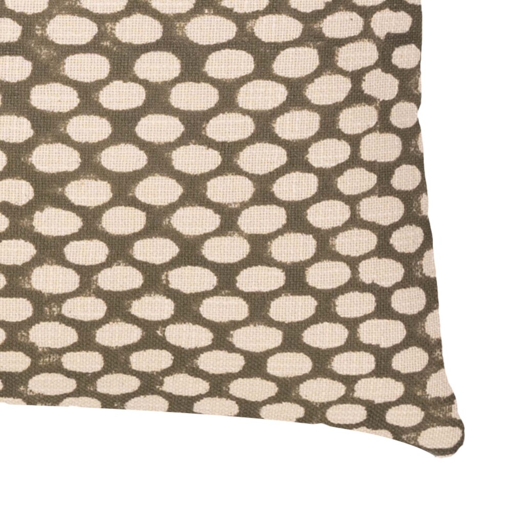 ALMOHADÓN GUADALUPE 45*45 ALGODON BEIGE/VERDE
