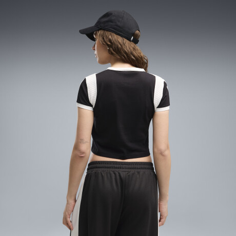 Graphic Ringer Baby Tee 63662101 Negro
