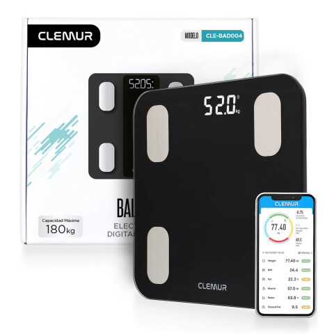 Balanza Inteligente De Baño Digital Pesa Smart App Bluetooth Imback Color Negro Balanza Inteligente De Baño Digital Pesa Smart App Bluetooth Imback Color Negro