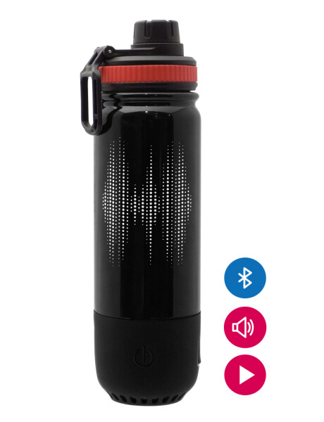 BOTELLA DOBLE PARED 450ML C/ BLUETOOTH NEGRO BOTELLA DOBLE PARED 450ML C/ BLUETOOTH NEGRO