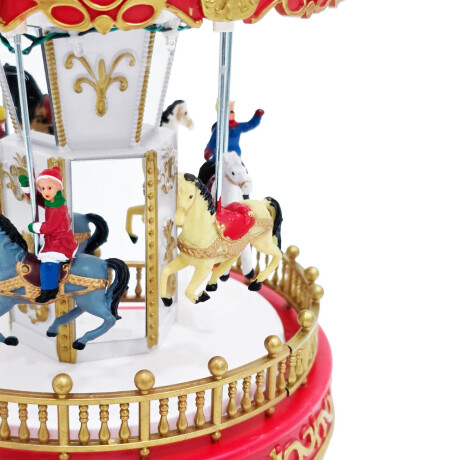 Adorno Navidad Carrusel Papa Noel Luz Decoración Adorno Navidad Carrusel Papa Noel Luz Decoración