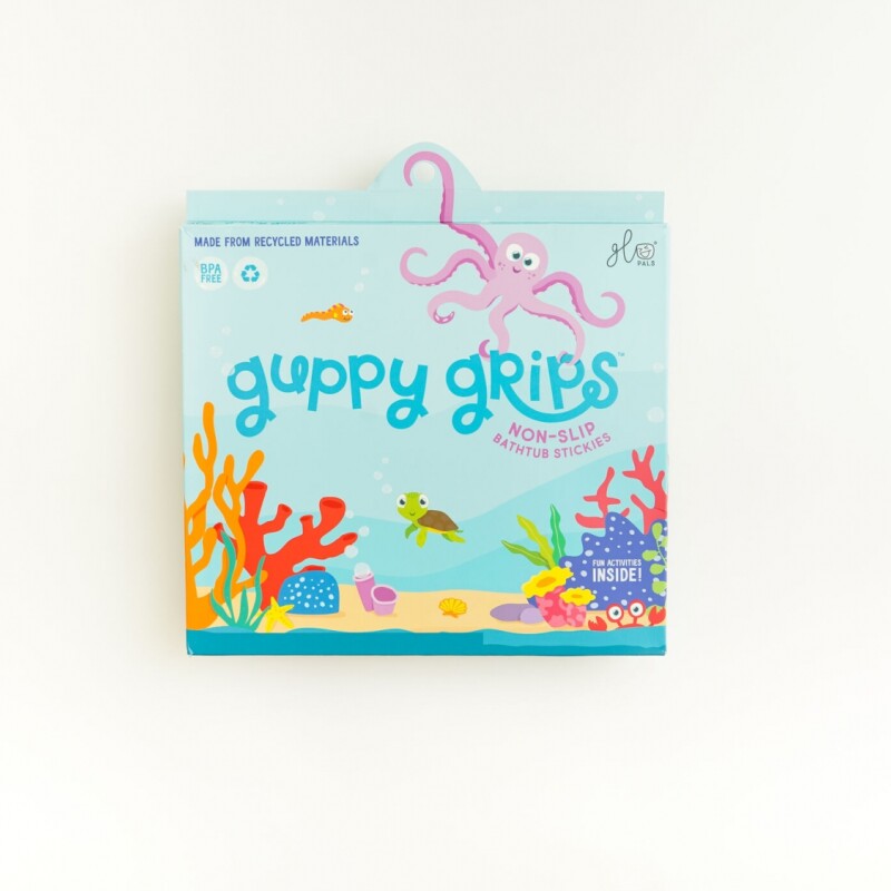 8 calcomanías Glo Pals galaxia antideslizantes para bañera GUPPY