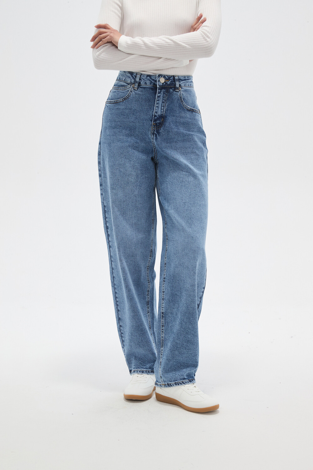 Pantalon Orlin Celeste Grisaceo