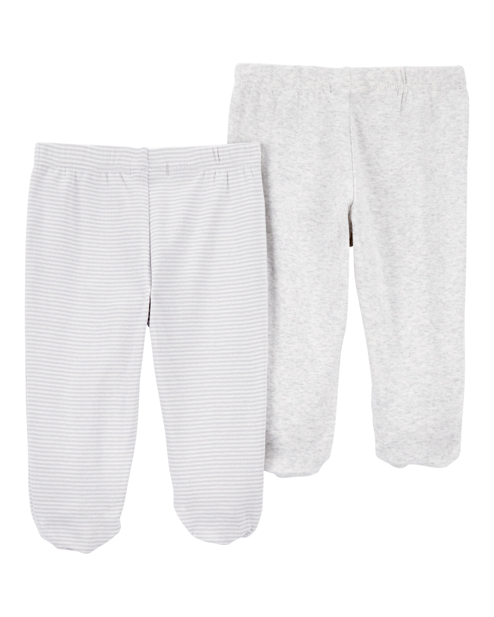 Pack dos peleles de algodón, grises Pack dos peleles de algodón, grises