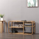 BANCO CON ALMACENAJE BAMBU 90X30X44CMS BANCO CON ALMACENAJE BAMBU 90X30X44CMS