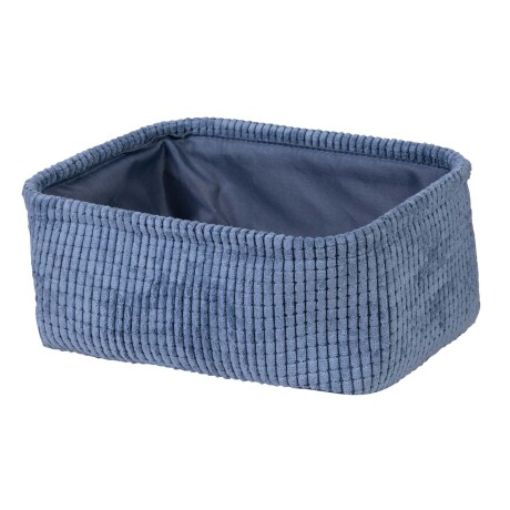 CESTA ORG. TELA AZUL PANA
