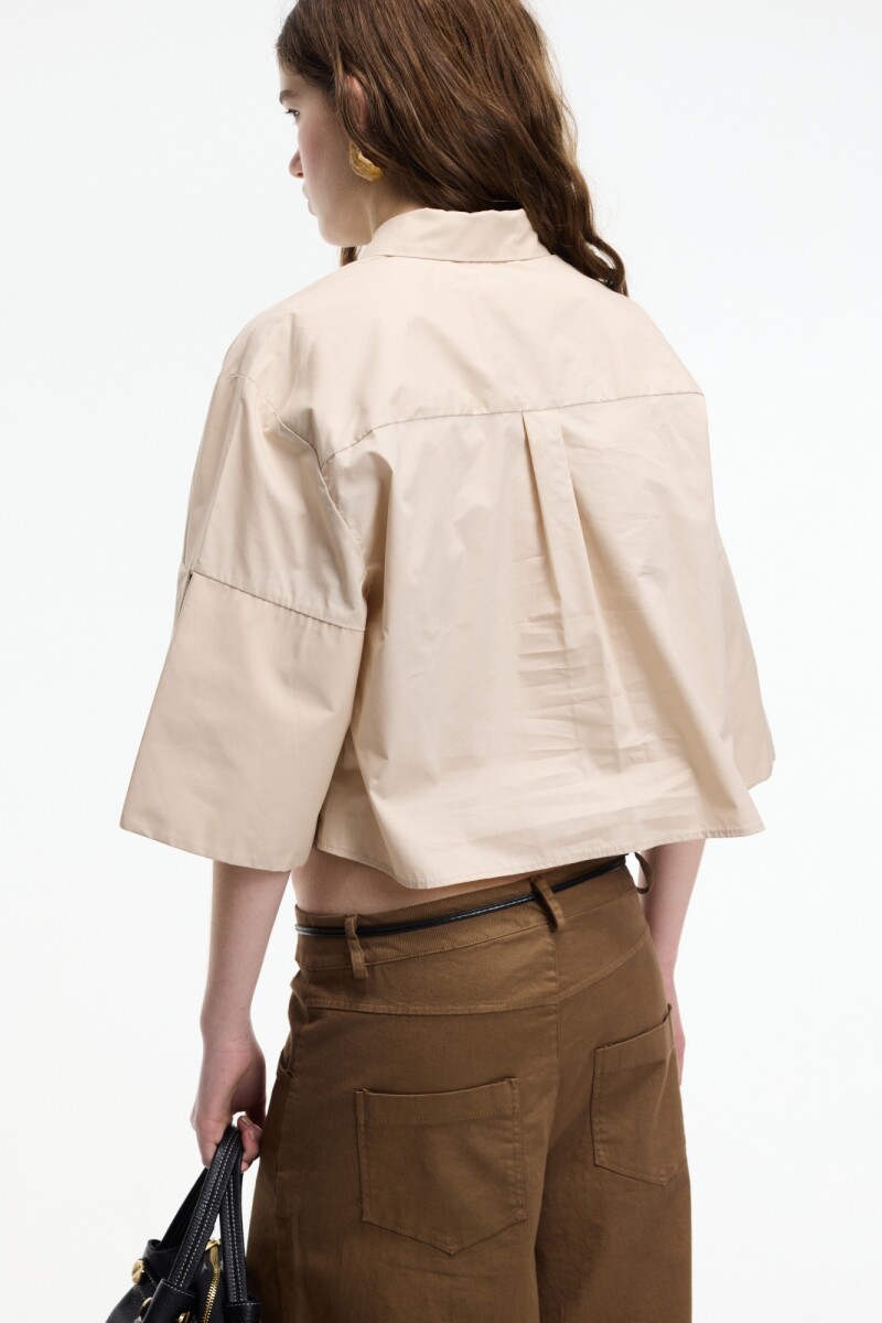 CAMISA CORTA Beige