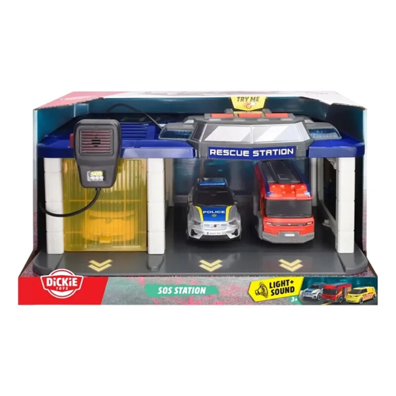 Estación De Rescate Sos Sonido Y Luz Autos Dickie Toys Estación De Rescate Sos Sonido Y Luz Autos Dickie Toys