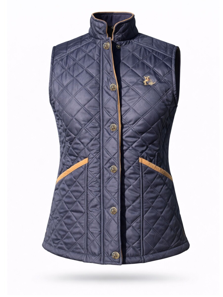 Chaleco Capitoneado con bolsillo frontal - Azul Oscuro 