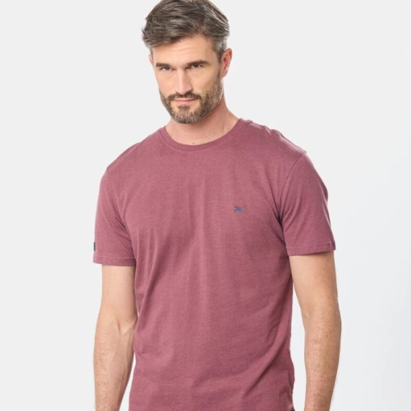 Remera Manga Corta Legacy Bordo Melange