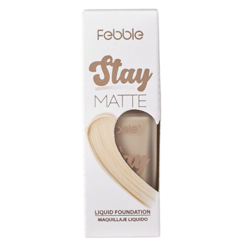 FEBBLE Base Rostro Liquida Mate Colores Oscuros Febble Base Rostro Liquida Mate Colores Oscuros