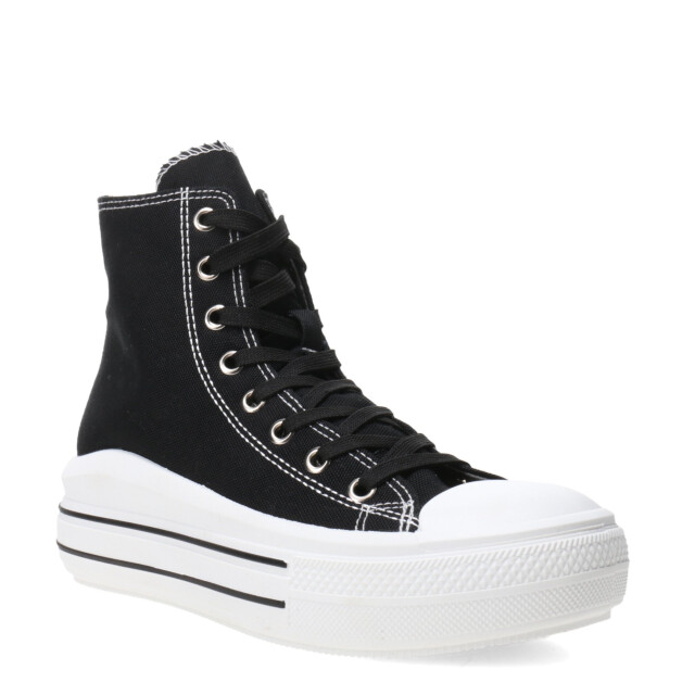 Championes de Mujer Miss Carol Ray Tipo Bota Con Plataforma Negro