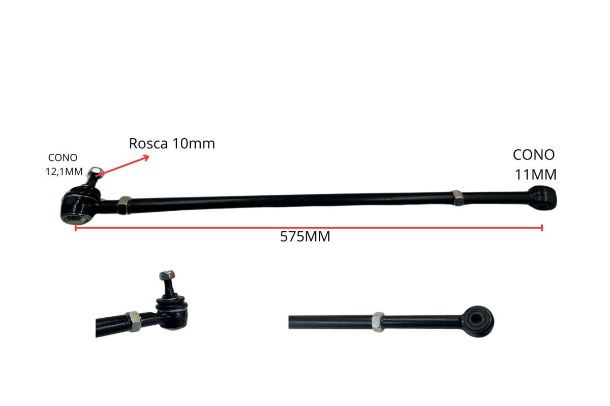 Barra De Direccion Volks Gol I/Amazon Senda/Parati/Gol Ii/Gol Iii/Gol Iv/Saveiro 80-25 Izq Barra De Direccion Volks Gol I/Amazon Senda/Parati/Gol Ii/Gol Iii/Gol Iv/Saveiro 80-25 Izq