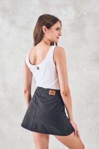 Musculosa Algodón Peinado Blanco