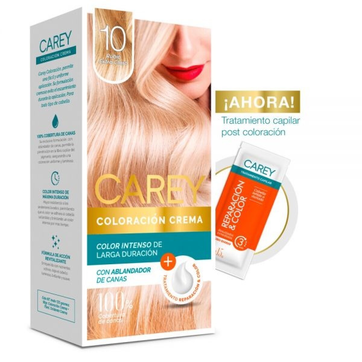 Tinta Carey Kit N°10 Rubio Extra Claro 