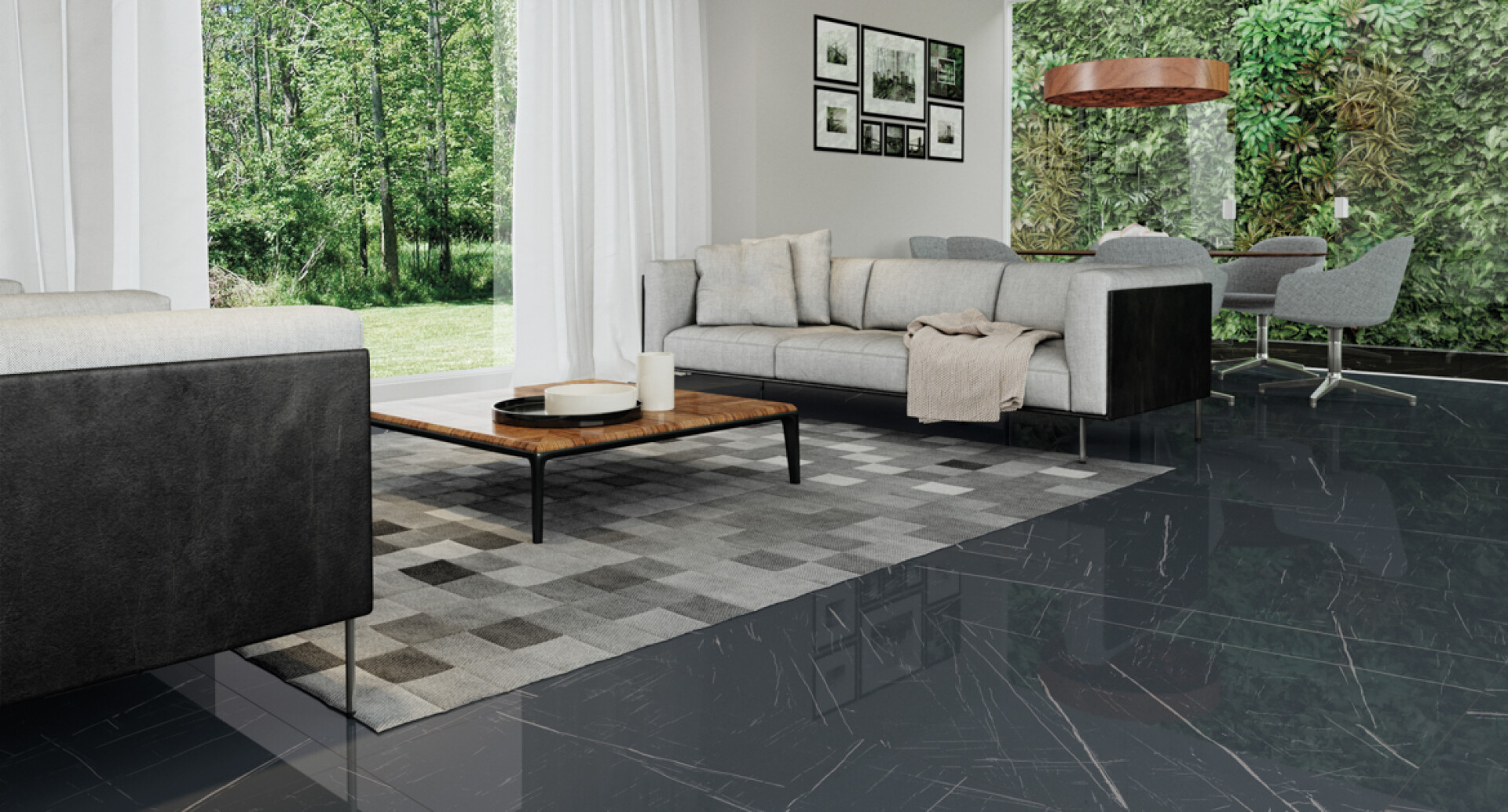 Porcelanato Lumina Marquina - 1.37m2 