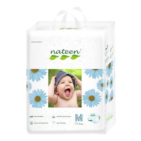 Pack X72 Pañales Nateen Ecológico Talle M 001