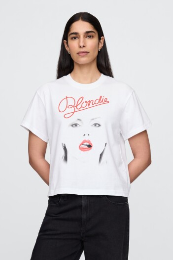 Remera Bandas Manga Corta Mujer New Off White Opt1