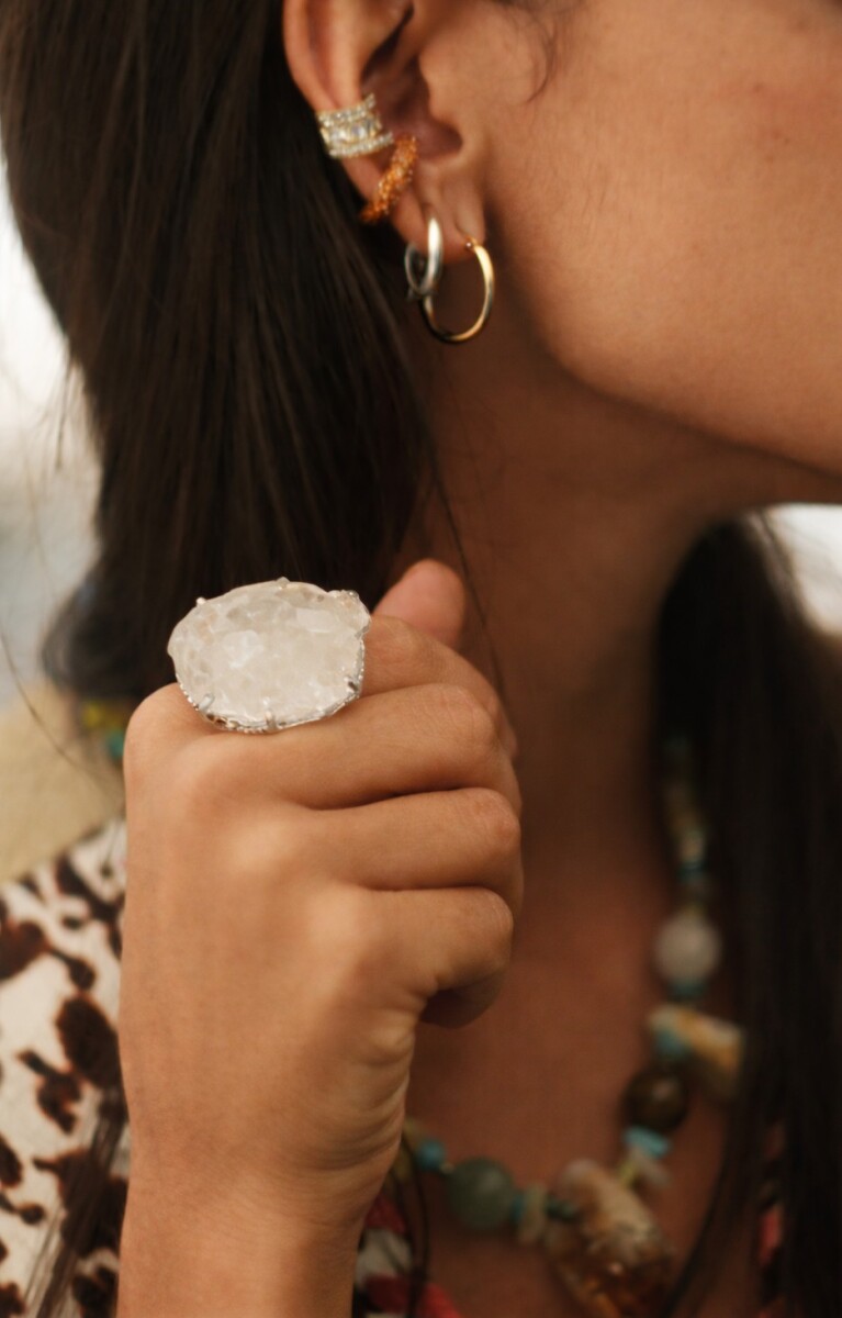 Raw Stone Ring - Traslúcido 