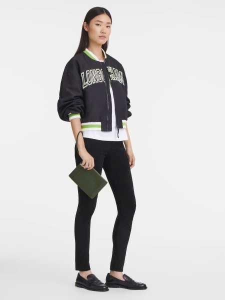 Longchamp -Bolso plano de mano, Longchamp 3D Verde