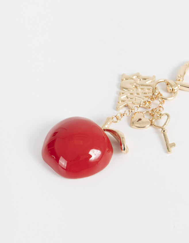 Llavero Metal Llavero Y Charm Multidijes "new York" - Rojo Medio