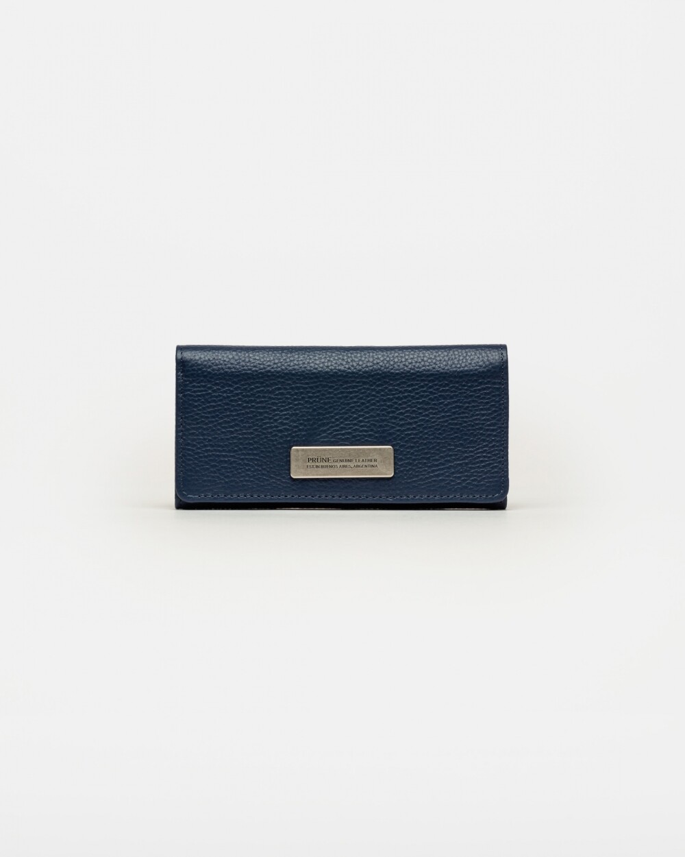 Billetera Mia en cuero graneado Marine Blue