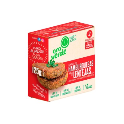 Hamburguesa De Lentejas Oro Verde Oro Verde Hamburguesa Lenteja