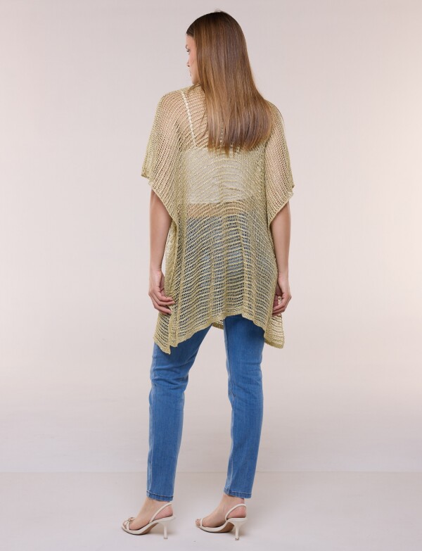 Poncho Calado Lurex DORADO