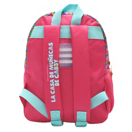 Mochila Escolar Infantil Gabby´s Dollhouse 30x24cm Rosa