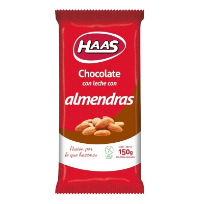 Chocolate Haas Con Almendras 150 Grs. Chocolate Haas Con Almendras 150 Grs.