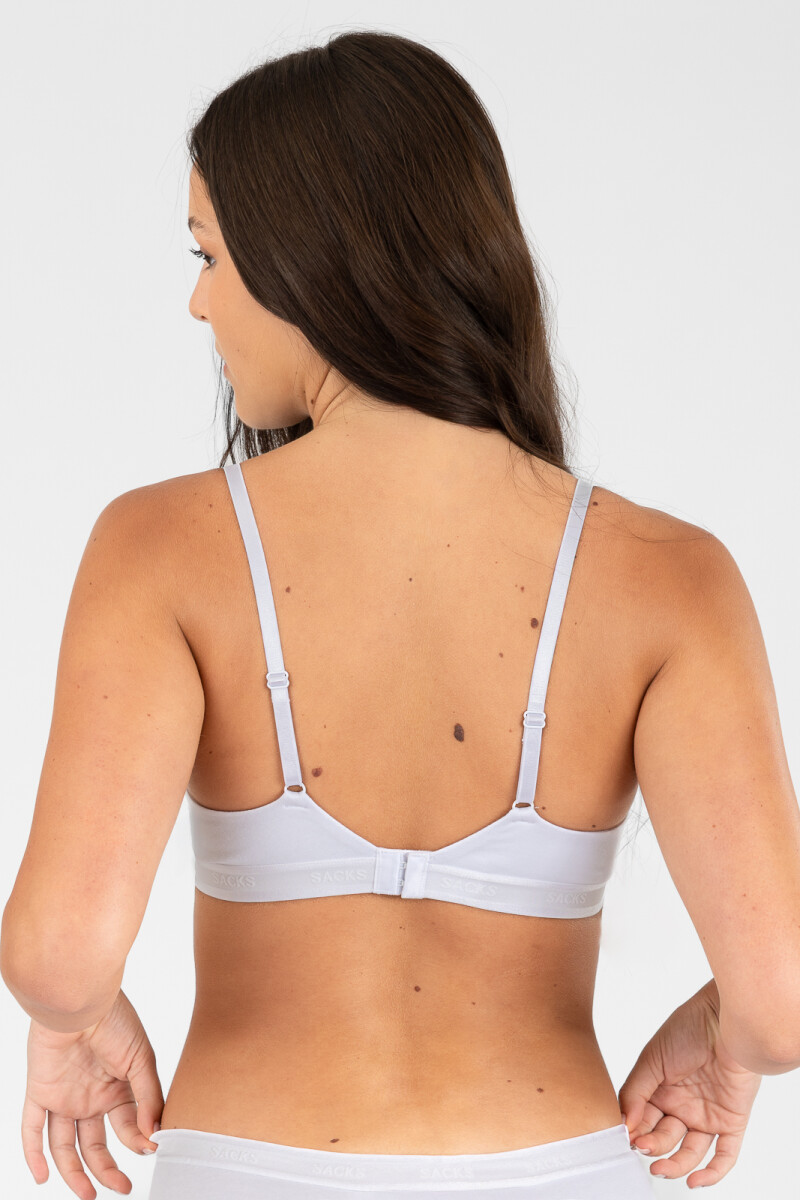 Triangulo trama Blanco