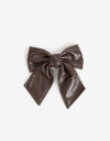 Hebillas Francesas Acrilico Hebilla Francesa Moño De Pu - Marron Chocolate