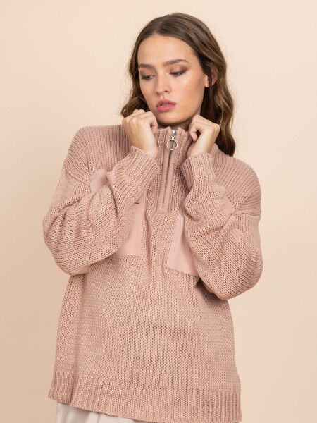 Sweater tejido Rosa